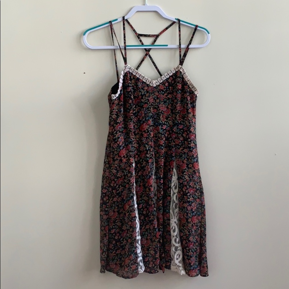 Floral boho mid dress